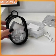 MISSYU Transparent Data Cable Charger Storage Bag Cable Organizer Waterproof Travel Bag Organizer Mo