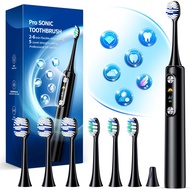 Electric Toothbrush for Adults with 6 Modes and 5 Intensity Levels, 84000rpm Sonic Toothbrush with D