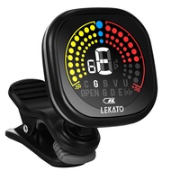 LEKATO Guitar Tuner Clip On Rechargeable Accurate Tuning Guitar Bass Ukulele Violin & Chromatic Tune