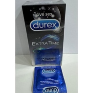 (1 Piece) Durex Extra Time Condoms Condom Kondom Lelaki 安全套 避孕套 Ultra Thin Love Sex for longer lasti