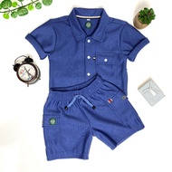 KEMEJA Children's Outfit Set: Zig-zag Knit Shirt for Ages 4-10 Years