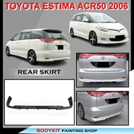 TOYOTA ESTIMA ACR50 2006 WALD STYLE REAR SKIRT BODYKIT MATERIAL FIBER/PU GETAH