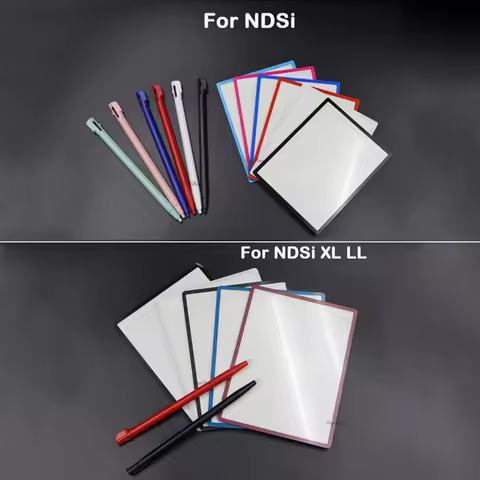 1Set For NDSi XL LL Top LCD Screen Lens Cover For Nintend DSi NDSi Game Console Plastic Stylus Pen U