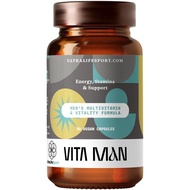 Ultra Life Sport - VITA Man Premium Men's Multivitamin - 30 Capsule Daily Vitamins for Men with Vita