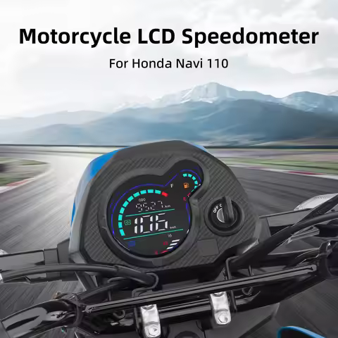 Motorcycle Tachometer Digital Speedometer For Honda Navi 110 LCD Odometer Voltmeter LED Motorcycle I