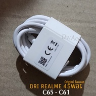 Original Realme 45W Charger Cable Realme 10, C65, C63. Fastcharging Type COriginal