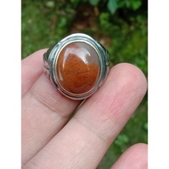 DARSON ORANGE GARUt AGATE STONE RING AGATE RING