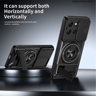 Armor Slide Lens Funda for Motorola Moto G56 5G Case Magnetic Rotate Ring Cover for Motorola G56 Cas