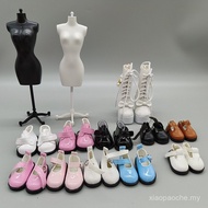 Doll 30cm Shoes bjd Shoes 2.5cm 6cm 4.7cm Leather Shoes Casual Shoes Shiny Flat Leather