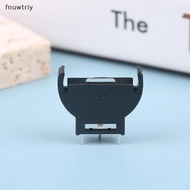 [fnuwtriy] 10Pcs  Plastic CR2032 2032 3V Half-Round Cell Coin Vertical Battery Holder Battery Soet C