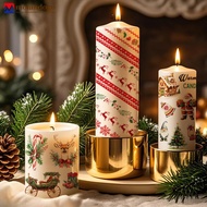 MOLANDOGO Christmas Sticker for Candle Window Face/Body Easy Apply Holiday Party Tattoo Sticker Set 