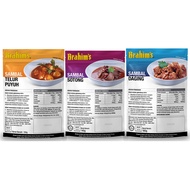 Brahim's All New Look Sambal Set Sambal Daging + Sambal Sotong + Sambal Telur Puyuh MRTE Travel Food