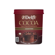 DELFI 100% COCOA POWDER UNSWEETEND 180G