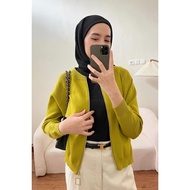 GONEGANI OFFICIAL - Jacket Knit Zipper Bomber Cardy Knit Jacket Bomber Jacket Woman