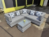 Sofa Jasmine sudut L - Kursi sudut ruangtamu / Set Sofa lengkap minimalis modern / Sofa Bandung Sume