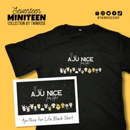 17 Aju Nice for Life Black Shirt mini teen - [Twinrose]