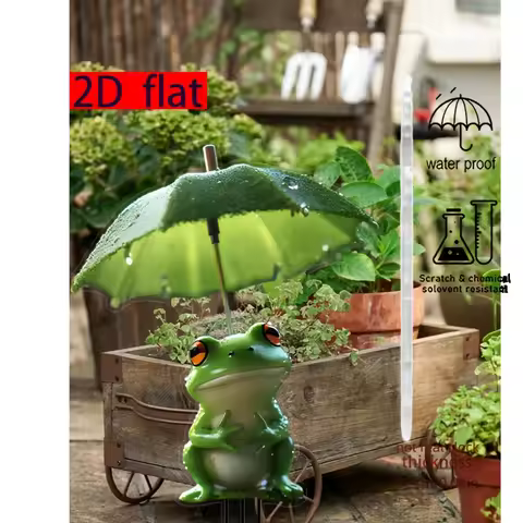 Cartoon Frog Figurine Creative with Leaf Garden Frog Card insertion Landscape Decoration Craft Frog 