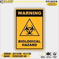 BIOLOGY HAZARD SIGN STICKER
