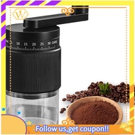 【W】Coffee Grinder  Coffee Grinder Burr Coffee Bean Grinder Hand-Cranked Coffee Machine with 30 Adjus