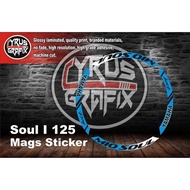 ✥MIO SOUL I 125 MAGS STICKER DECALS