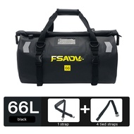 Motorcycle Waterproof Tail Bag Travel Outdoor Dry Luggage Roll Pack Bag 40L/66L Motorbike Luggage Ba