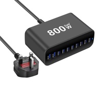 New800W Gallium Nitride Desktop Charger Exclusive Supply800W Multi-Port PD Charger 800W Eu spec adap