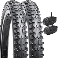 YUNSCM 2-PCS 18" Mountain Bike Tires 18x1.95/53-355 Compatible with Mountain/Off Road Bike 18 x 1.95