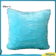 <BBQparty> 43x43cm Soft Plush Solid Color Throw Pillow Case Cushion Cover Home Sofa Decor
