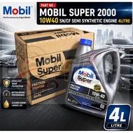 Mobil SUPER 2000 10W40 SN/CF Semi Synthetic Engine 4LITRE 10W-40