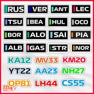 F1 GRID NAMES STICKERS FORMULA ONE DRIVERS WATERPROOF STICKERS