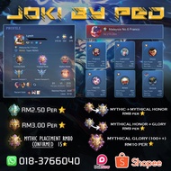 MLBB BOOSTING SERVICE/JOKI MOBILE LEGEND/BOOSTING ML RANK/BOOSTING CHEAP/BOOST MLBB BY JOKIBYPED