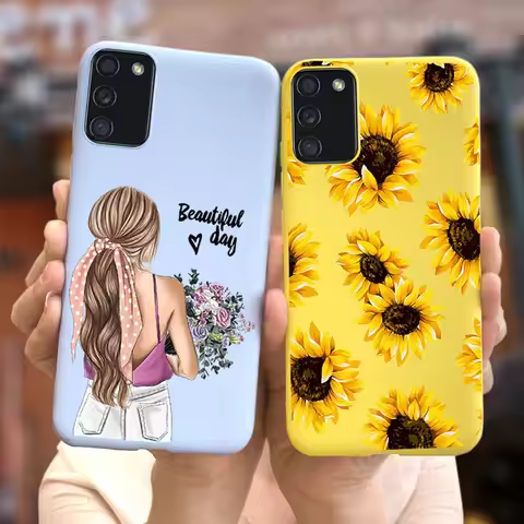For Samsung Galaxy A31 A41 A51 A71 M31s A02s A21s Case New Fashion Sunflower Cover For Samsung A 31 