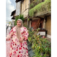DRESS MUSLIMAH SIZE 46 48 50 DRESS PREGNANT DRESS PLUS SIZE DRESS SIZE BESAR BAJU PREGNANT