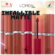 LOREAL Infallible Matte Resistance Liquid Lipstick with Hyaluronic Acid 5ml-> Loreal Lipstick