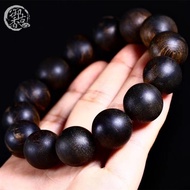 K-J 【Black Oil Full Appearance】Vietnam Nha Trang Natural Agarwood Bracelet Bracelet16mmOlder Material Made Prayer Beads