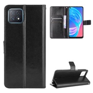 Wallet Leather Case For OPPO A72 A73 A74 A75 A76 A77 A78 A79 A80 5G Flip Card Slot Phone Case Cover