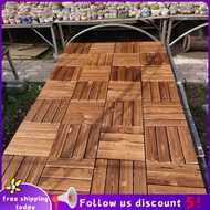 Se7ven✨Solid Wood Flooring Balcony Outdoor Patchwork Flooring Garden Preserved Wood Outdoor Bathroom