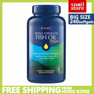 GNC Triple Strength Fish Oil  (EXP  2028) 240 Mini Softgels