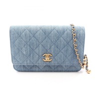 【二手】香奈兒 (Chanel) CHANEL 單肩包 Matelasse AP1450 牛仔藍 Matelasse 鏈條錢包 女士二手 A