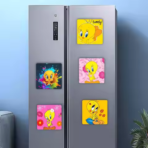 Cartoon T-Tweety Bird Personalized Photo Fridge Magnets -Gift For Home Decor Valentine's Day Gift Ph
