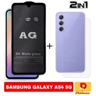 2 IN 1 Tempered Glass AG Matte Glass SAMSUNG GALAXY A54 5G PACKAGE - SAMSUNG A54 5G