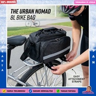 Waterproof 600D Polyester 8L Carrier Bike Bag - 14024 - Black