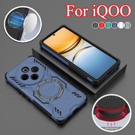 Shockproof Phone Case for iQOO Z10 NEO10 5G Armor Magnetic Charge Ring Casing Cooling Heat Dissipati