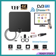 Aerial Digital Antenna UHF Indoor Built-in Booster 50 Miles @ 80km For MYTV Myfreeview Areal TV HD D