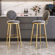 Simple Cash Register Bar Chair Household Front Desk Chair ins Bar Feet Nordic Backrest Modern Light 