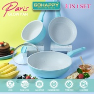 Wok Pan 24cm Premium PARIS GHP10 Frying Pan essential Glowpan