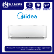 Midea 2.5HP Aurora White Standard Inverter Split Type Aircon FP-53AST025KEIV-W5