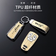 Applicable Audi q5l Key cover a3 q3 a4 q4e-tron Shell q5/a5/a6/a7l/q7/q8 A7L Unisex Buckle