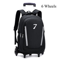 Kids School Wheeled Backpack For Boys Student Rolling Bag School Trolley Backpack For Boys With Wheels School Bag With Trolley