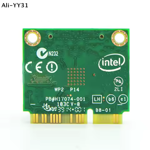 【Y31】【Z】()1Pc 2025 New AC 7260 7260HMW Mini PCI-E Dual-Band 2.4G/5Ghz Wireless Network Card Bluetoot